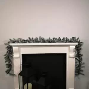 Image of Premier Decorations Ltd - 9ft (2.7m) Premier Christmas Snow Flocked Woodcote Fir Garland