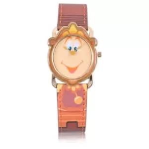 Image of Disney Beauty and the Beast Cogsworth Antique Goldtone Analog Watch - Zavvi Exclusive