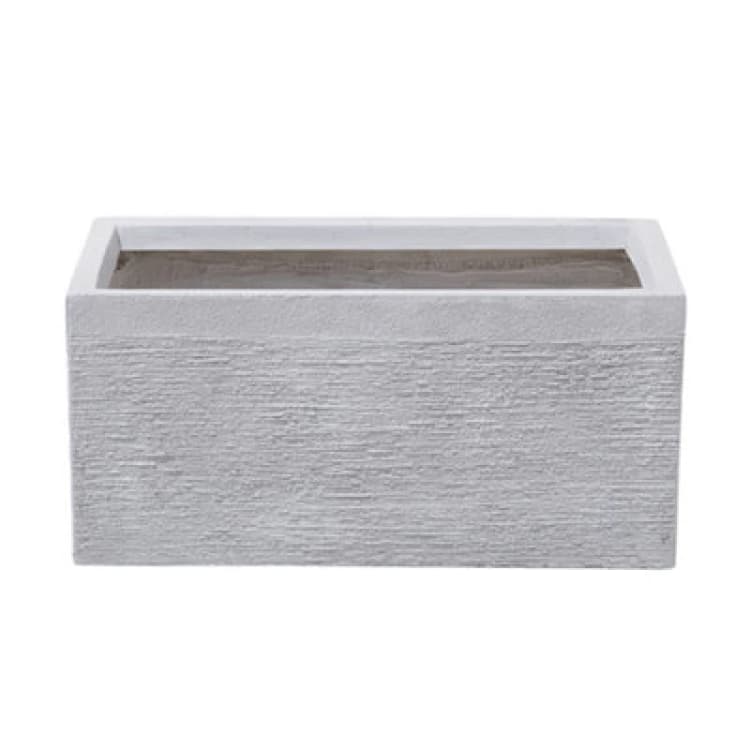 Image of Beliani Traditional Plant Pot Myra 50 Cm White