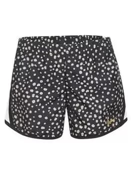 Image of Nike Younger Girls Animal Spot Tempo Short, Black, Size 6-7 Years, Women