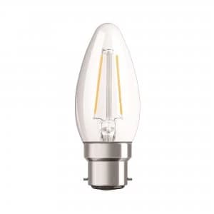Image of Osram 4W Parathom Clear LED Candle Bulb BC/B22 Very Warm White - 287761-439559
