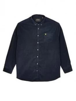 Image of Lyle & Scott Big & Tall Needle Cord Shirt - Navy, Size 2XL, Men