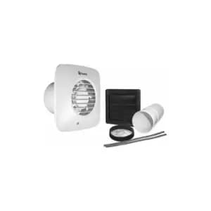 Image of Xpelair Simply Silent LV100S Standard Square 100mm Fan with Wall Kit