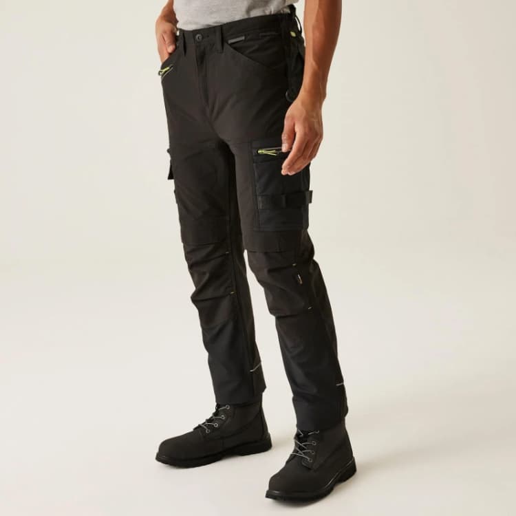 Image of Regatta Professional Mens Infiltrate Stretch Trousers 34R- Waist 34', (86cm), Inside Leg 31' Black TRJ393-800-34R
