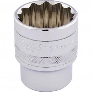 Image of Draper 1/2" Drive Hi Torq Bi Hexagon Socket Metric 1/2" 27mm