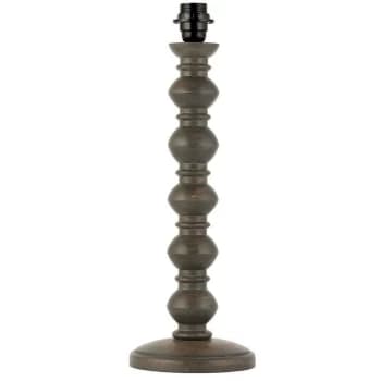Image of Endon Joss - 1 Light Table Light Dark Grey Wash Wood (Base only), E27