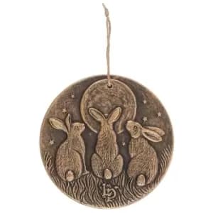 Image of Moon Shadows Bronze Terracotta Plaque By Lisa Parker