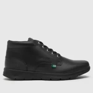 Image of Kickers Black Kelland Lace Boys Youth Boots