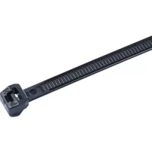 Image of HellermannTyton 118-04800 T30ROS-HS-BK-C1 Cable tie 145mm 3.40 mm Black Heat-resistant 100 pc(s)