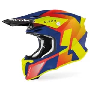 Image of Airoh Twist 2.0 Lift Motocross Helmet, red-blue-yellow, Size 2XL, red-blue-yellow, Size 2XL