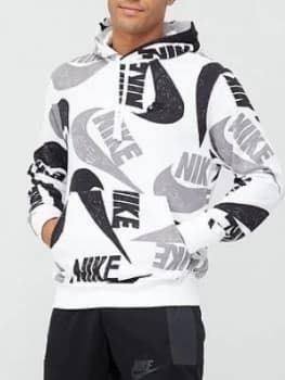 Image of Nike Sports Wear Club Hoodie Po Ft Aop 1