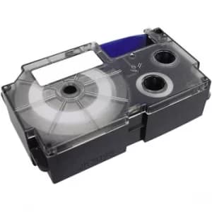 Image of Casio XR-24X1 Black Font On Clear Label Printer Tape 24mm x 8m