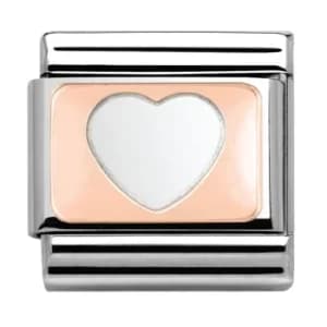 Image of Nomination CLASSIC Rose Gold Heart Charm 430101/08