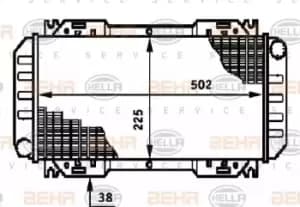 Image of x1 Behr Heat Exchanger 8MK376720-091 Genuine replacement part for Car Made in CN