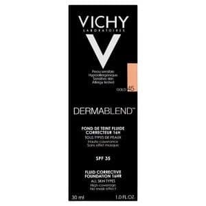 Image of Vichy Dermablend Fluid Corrective Foundation 45 Gold