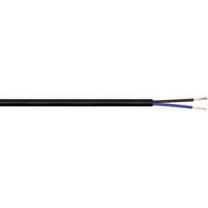 Image of Flexible cable H03VV F 2 x 0.75mm Black LappKabel