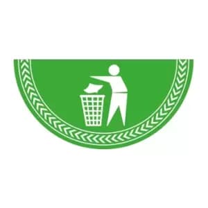 Image of 'litter Symbol' Floor Graphic (750mm x 375mm)