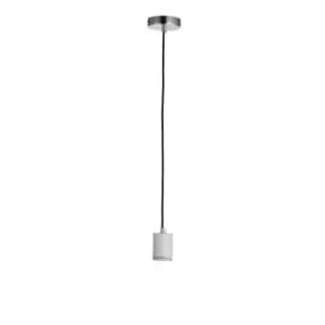 Image of Ceiling Pendant Light Grey Marble & Chrome Plate 60W E27 Dimmable