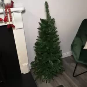 Image of 4ft (120cm) Newfoundland Slim Pine Plain Green Artificial Christmas Tree