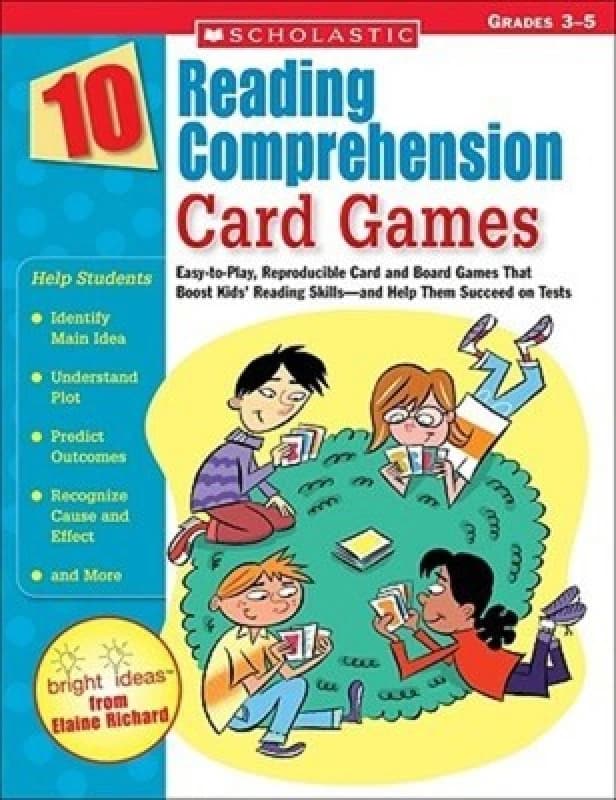 Image of 10 Reading Comprehension Card Games by Elaine Richard Book
