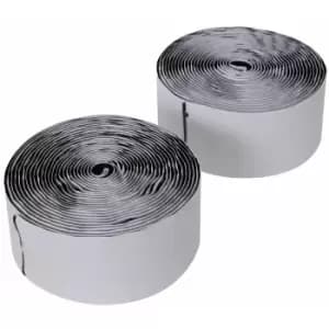 Image of Fixman Hook & Loop Tape Black Self-Adhesive 2pce - 50mm x 5m