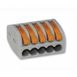 Image of WAGO 222-415 5 Way Lever Operated Terminal Connector - Single