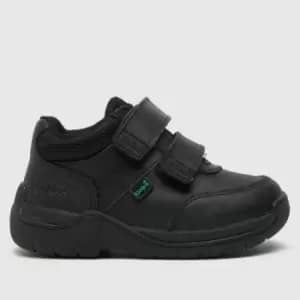 Image of Kickers Black Stomper Mid Boys Toddler Boots
