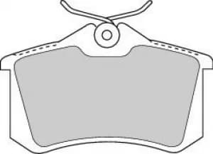 Image of Ferodo FDB1788 Brake Pad Set Rear Axle Premier Car