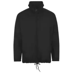 Image of SOLS Unisex Shift Showerproof Windbreaker Jacket (L) (Black)