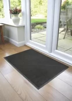Image of Coba Europe COBAwash Anti-Slip, Door Mat, Carpet, Indoor Use, Black/Grey, 850mm 1.2m 9mm