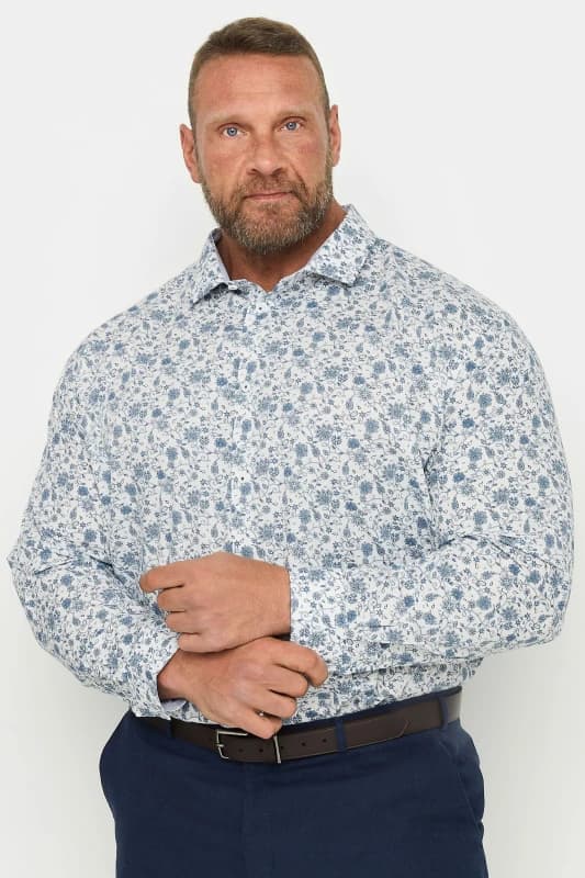 Image of BadRhino Print Long Sleeve Shirt White