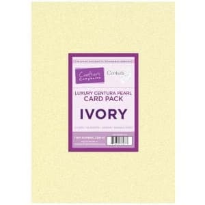 Image of Crafter's Companion Luxury Centura Pearl A4 Card Ivory 40 Sheets