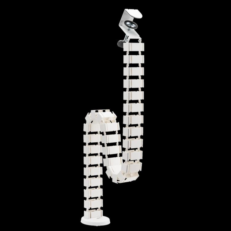 Image of LogiLink Flexible cable channel. Clamp-On version. 1347x129 mm. white