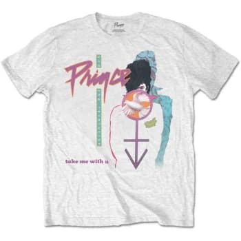 Image of Prince - Take Me With U Unisex Medium T-Shirt - White