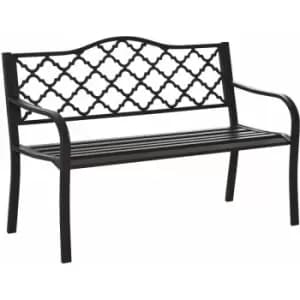 Image of Outdoor Garden Bench 2 Seater Patio Porch Loveseat Chair Seater Brown - Brown - Outsunny