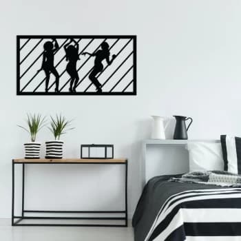 Image of DanceWoman 4 - Black Decorative Metal Wall Accessory