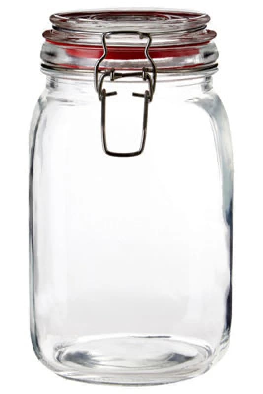Image of Premier Housewares Square Deli 1500ml Deli Jar Clear