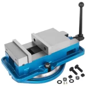 Image of 6'' Precision Milling Lockdown Vise Swivel Base Ductile Iron Drilling 29kn