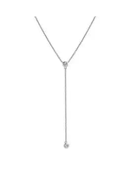 Image of Hot Diamonds Tender Waterfall Necklace, Silver, Women