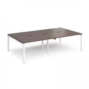 Image of Adapt double back to back desks 2800mm x 1600mm - white frame and