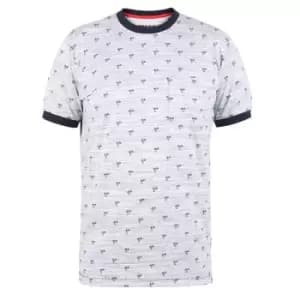 Image of Duke Mens Ipswich D555 Palm Tree Kingsize T-Shirt (XXL) (Blue)
