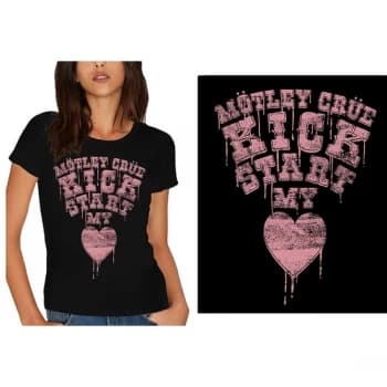 Image of Motley Crue - Kick Start My Heart Ladies X-Large T-Shirt - Black