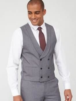 Image of Skopes Double Breasted Harcourt Waistcoat - Silver