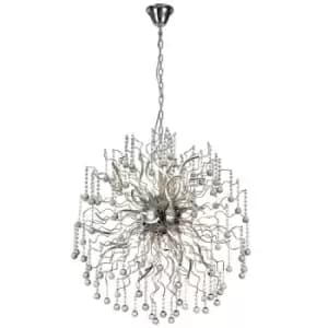 Image of Dimmable Ceiling Pendant, 30 x 2.4W LED, 3000K, 5650lm, Polished Chrome - Luminosa Lighting