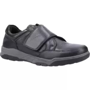 Image of Hush Puppies Mens Fabian Touch Fastening Leather Shoes UK Size 8 (EU 42)