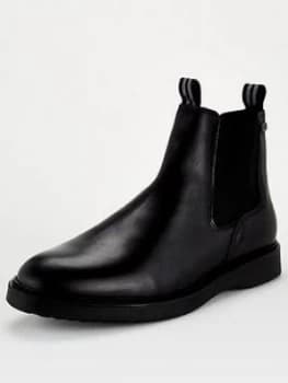 Image of Barbour International Crank Chelsea Boot - Black, Size 10, Men