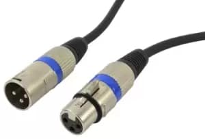 Image of Cobra Balanced XLR Microphone Lead 0.5 metre Black