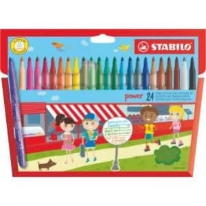 Image of Stabilo Power Extra Long Lasting Felt Pens Pack 24 10493ST