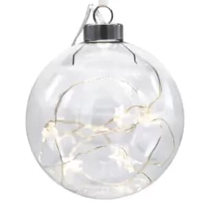 Image of LED Baubel Transparent Glass 9.5cm Warm White