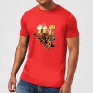Image of Marvel Deadpool Outta The Way Nerd T-Shirt - Red - XXL